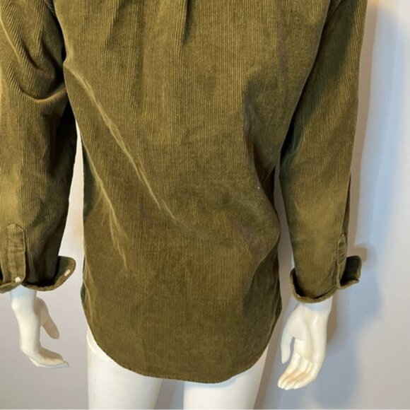 Frank And Oak Organic Cotton Corduroy Oversized Shirt in Brown Size XS - Picture 5 of 13